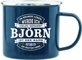 Emaille Becher / Tasse Björn ist der Name auf den ich am besten höre - Ossiladen I Ostprodukte Versand