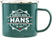 Emaille Becher / Tasse Hans bleib wie du bist - Ossiladen I Ostprodukte Versand