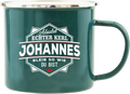 Emaille Becher / Tasse Johannes bleib wie du bist - Ossiladen I Ostprodukte Versand