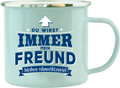 Emaille Becher / Tasse Freund "Du wirst immer mein Freund bleiben" - Ossiladen I Ostprodukte Versand