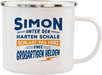 Emaille Becher / Tasse Simon das Herz eines großartigen Helden - Ossiladen I Ostprodukte Versand