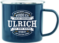 Emaille Becher / Tasse Ulrich Ich wurde vieles genannt - Ulrich ist der Name auf den ich am besten höre - Ossiladen I Ostprodukte Versand