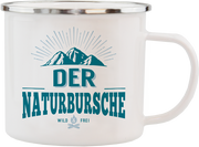 Emaille Becher / Tasse Naturbursche "Großartiger Naturbursche" - Ossiladen I Ostprodukte Versand