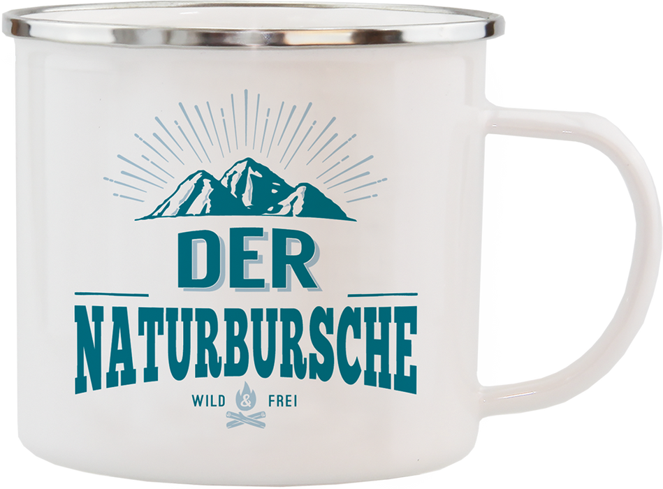 Emaille Becher / Tasse Der Naturbursche - Ossiladen I Ostprodukte Versand