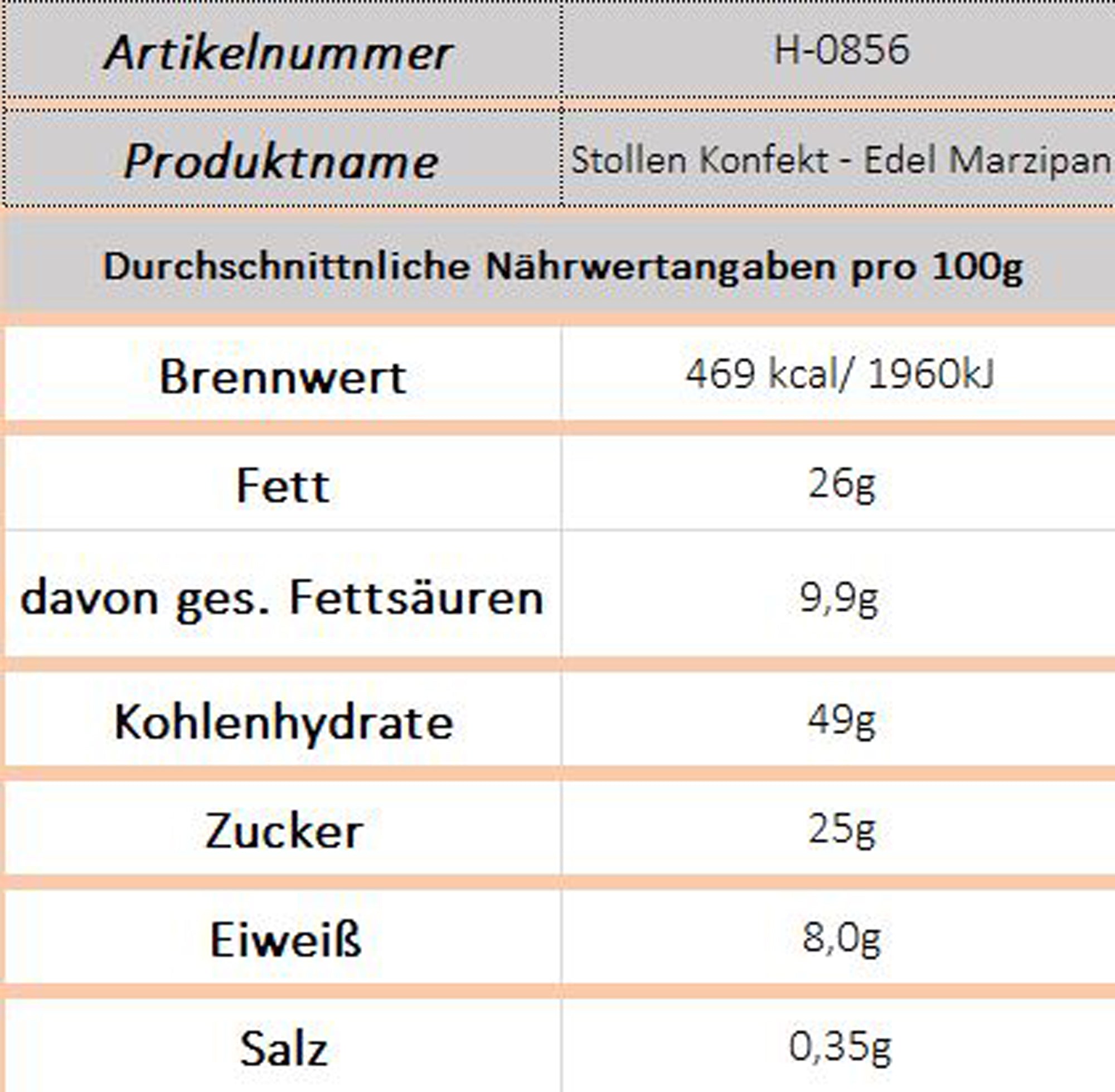 Stollen Konfekt - Edel Marzipan (Vadossi) - Ossiladen I Ostprodukte Versand