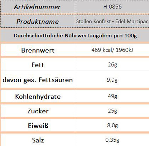 Stollen Konfekt - Edel Marzipan (Vadossi) - Ossiladen I Ostprodukte Versand