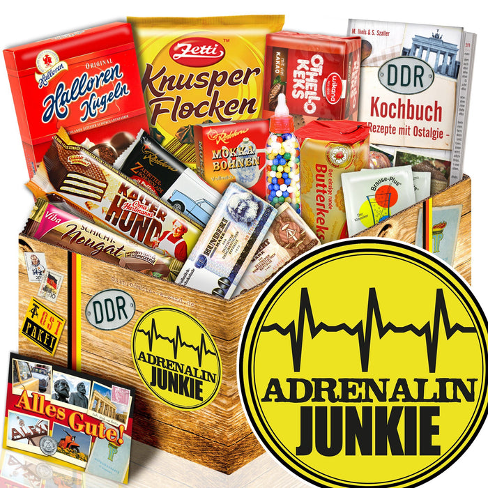 Adrenalinjunkie - Süßigkeiten Set DDR L - Ossiladen I Ostprodukte Versand
