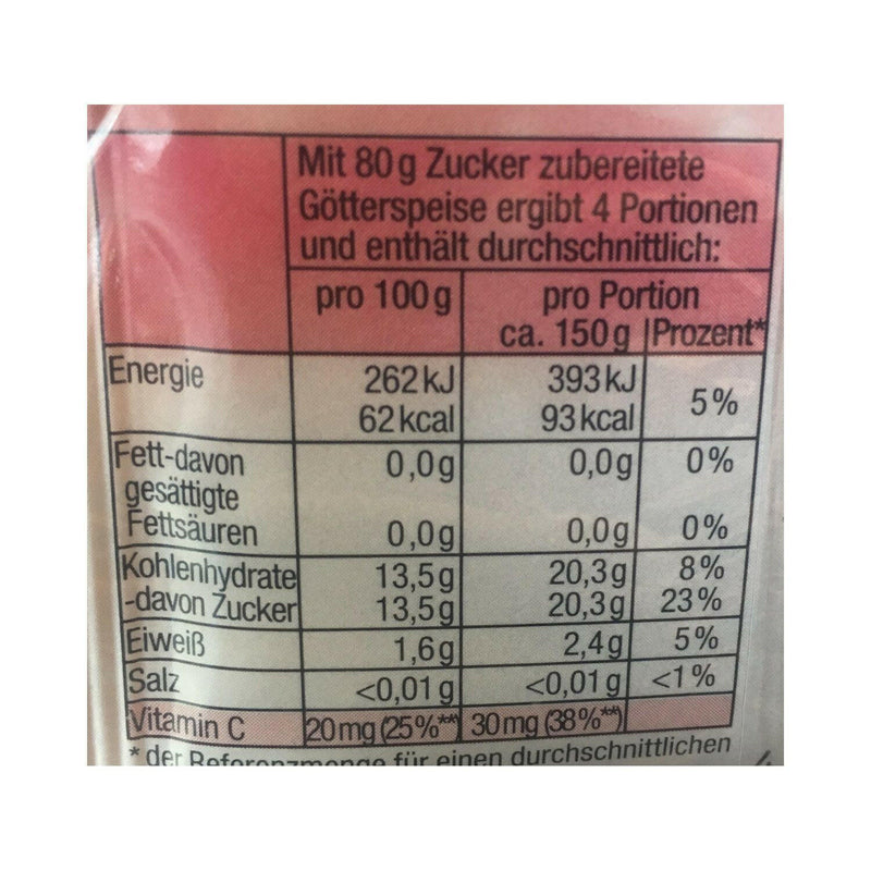 Alfons Zitterpudding - Götterspeise Himbeer (Rotplombe), 2er - Ossiladen I Ostprodukte Versand