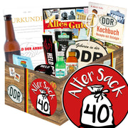 Alter Sack 40 - Geschenkset Ostpaket "Männer Box" - Ossiladen I Ostprodukte Versand