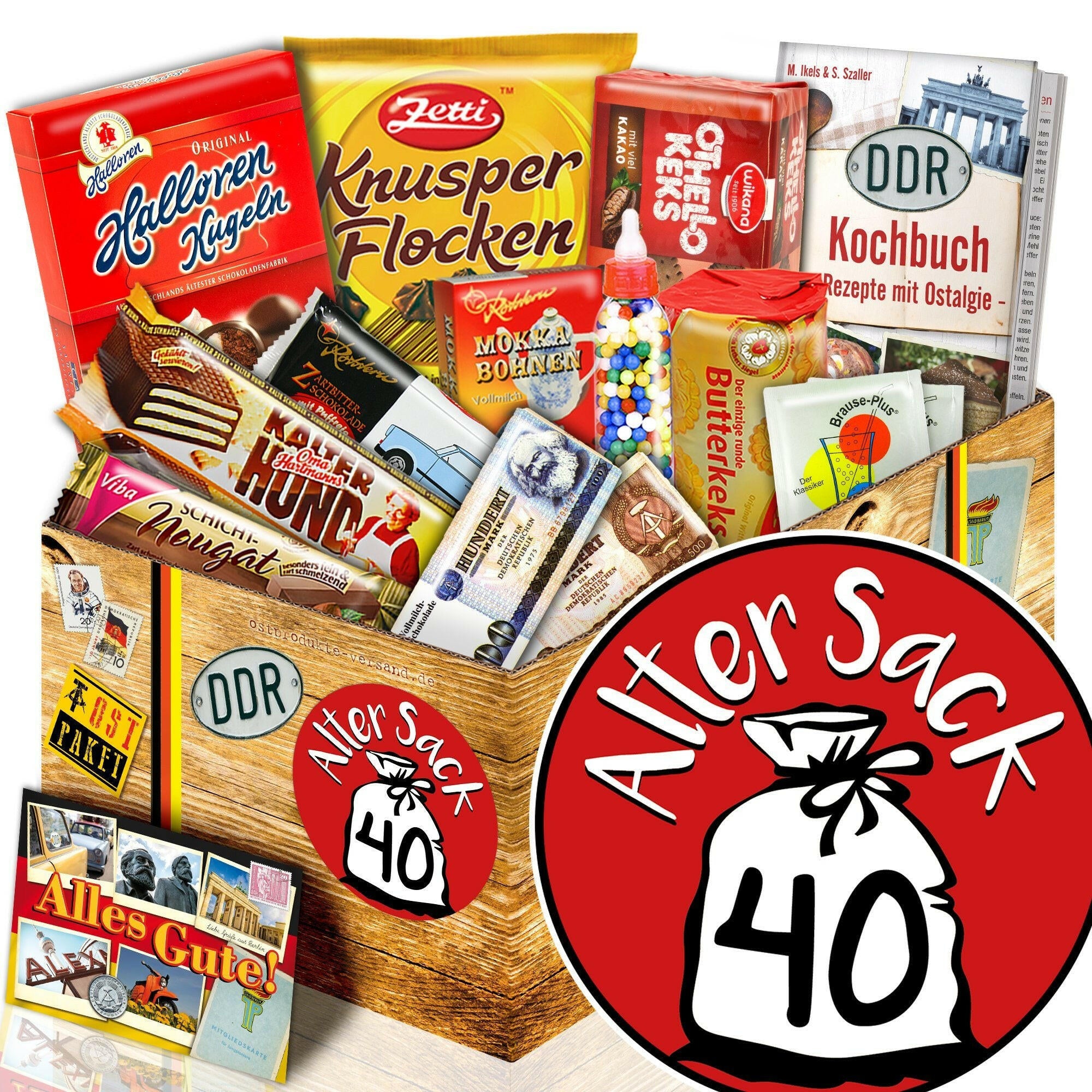 Alter Sack 40 - Süßigkeiten Set DDR L - Ossiladen I Ostprodukte Versand
