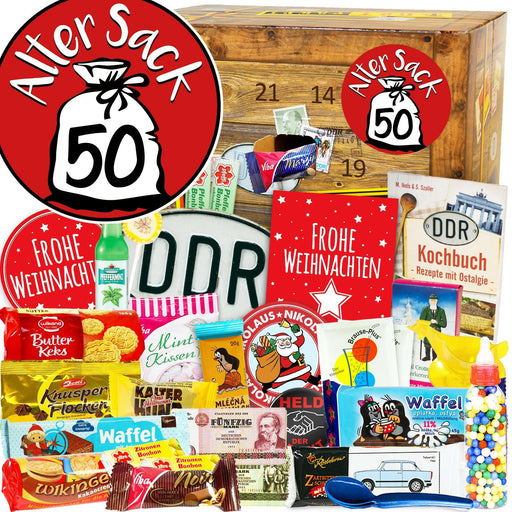 Alter Sack 50 - DDR Adventskalender - Ossiladen I Ostprodukte Versand