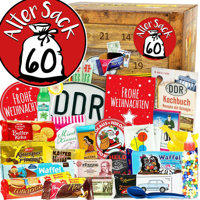 Alter Sack 60 - DDR Adventskalender - Ossiladen I Ostprodukte Versand