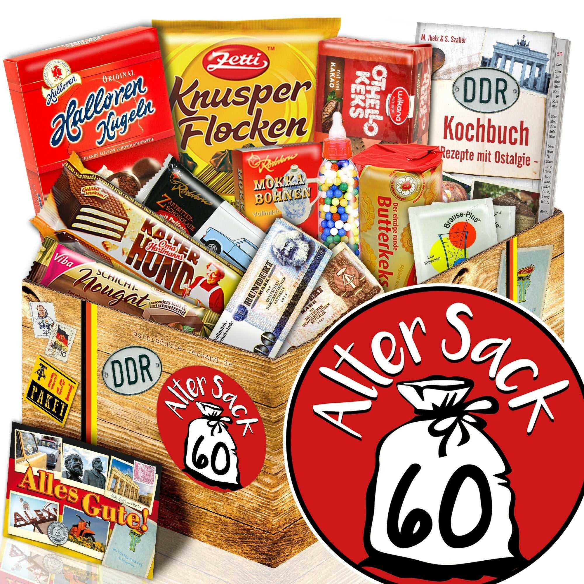 Alter Sack 60 - Süßigkeiten Set DDR L - Ossiladen I Ostprodukte Versand