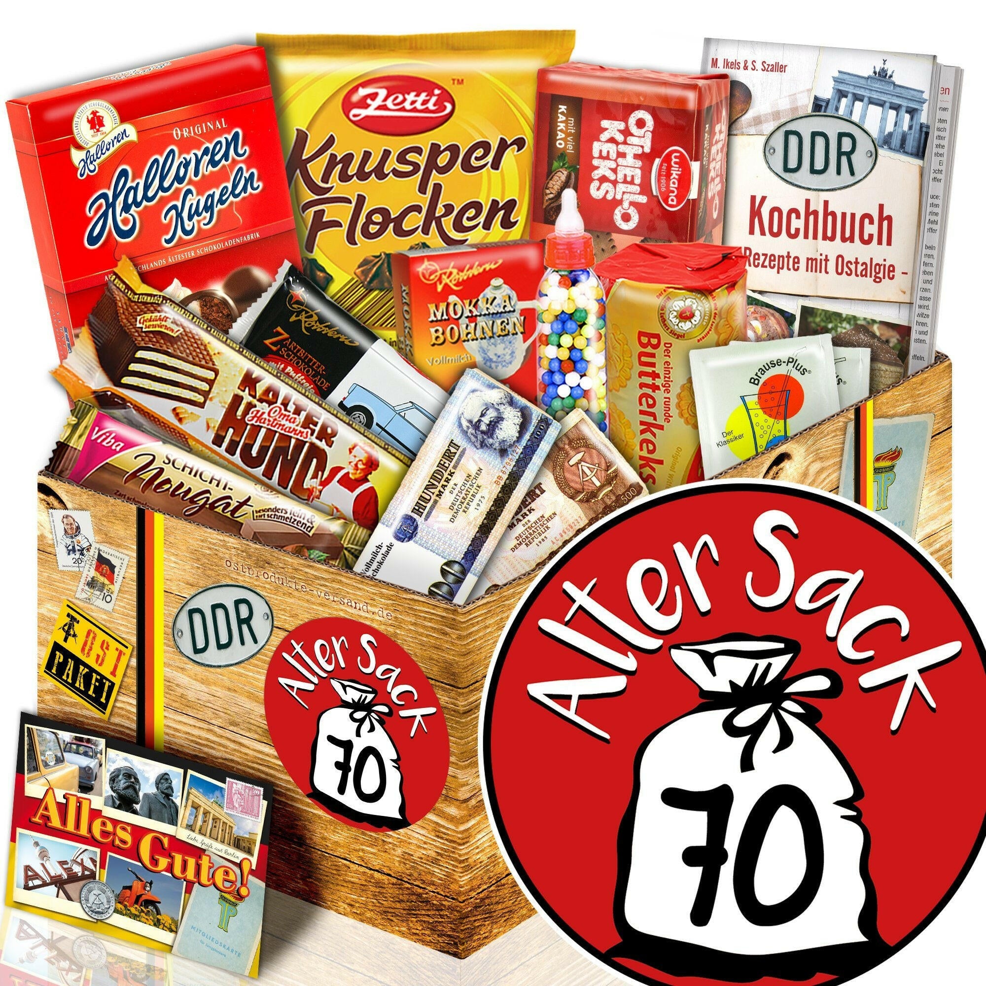 Alter Sack 70 - Süßigkeiten Set DDR L - Ossiladen I Ostprodukte Versand