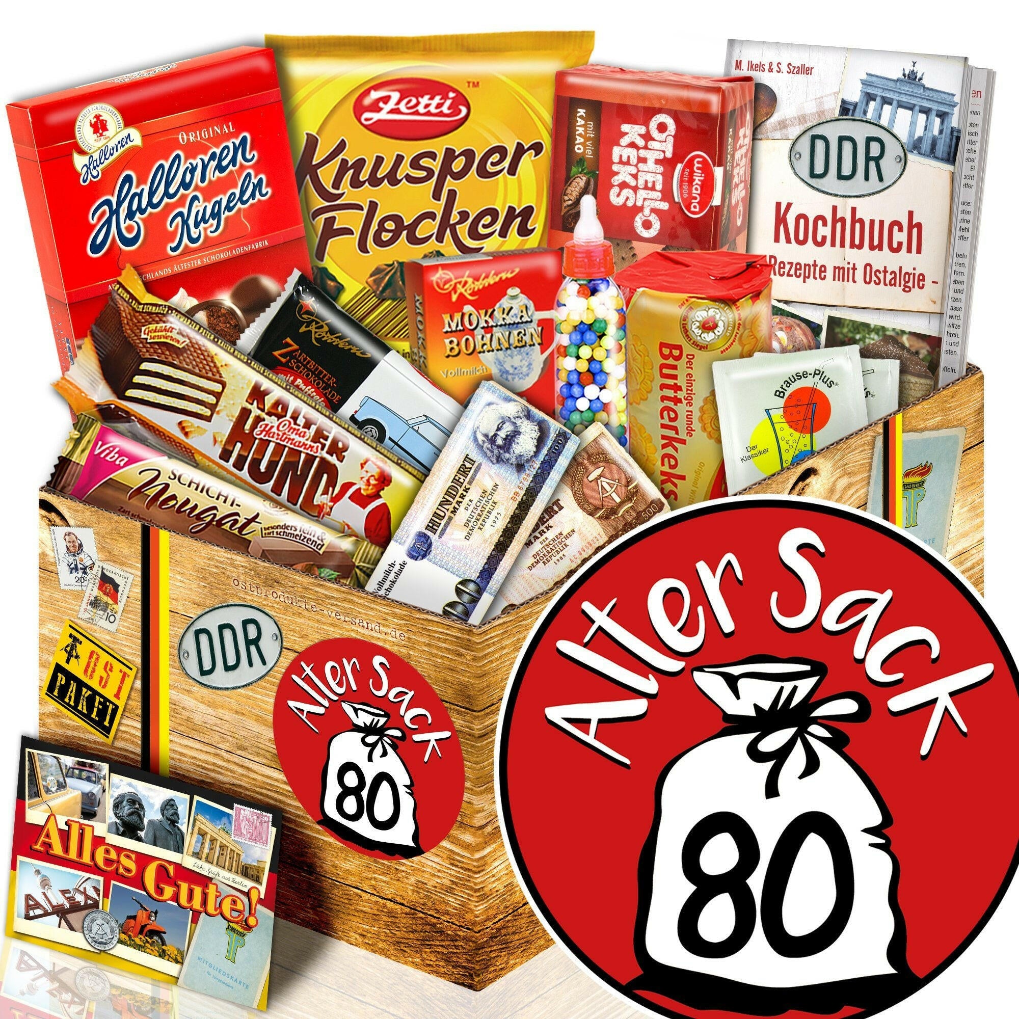 Alter Sack 80 - Süßigkeiten Set DDR L - Ossiladen I Ostprodukte Versand