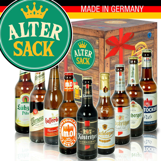 Alter Sack - Geschenkbox "Ostbiere" 9er Set - Ossiladen I Ostprodukte Versand
