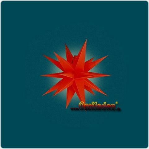 Annaberger Faltstern - rot - 35cm