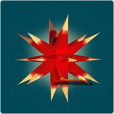 Annaberger Faltstern - rot-gelb - 60cm