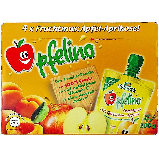 Apfelino - Apfel-Aprikose ( Spreewaldhof ), 4x100g Knickpack