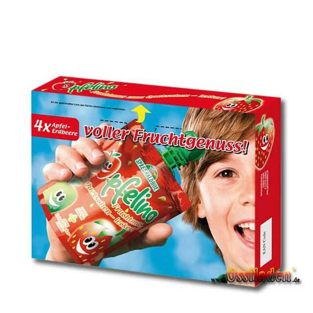 Apfelino - Apfel-Erdbeer ( Spreewaldhof ), 4x100g Knickpack