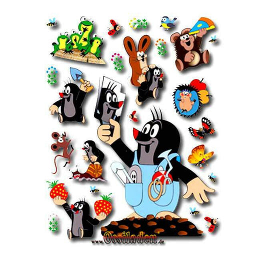 Aufkleber groß Maulwurf - Gärtner ca.65x85 cm