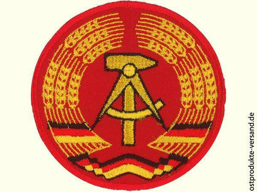Aufnäher DDR Emblem rund 7cm - Ossiladen I Ostprodukte Versand