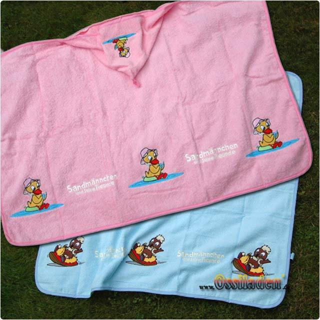 Badetuch mit Kapuze - Sandmännchen und Freunde