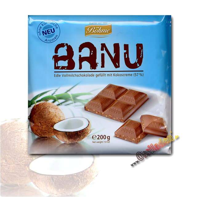 Banu - Vollmilchschokolade mit Kokoscreme