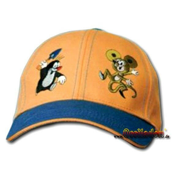 Basecap - Der Kleine Maulwurf - orange-blau
