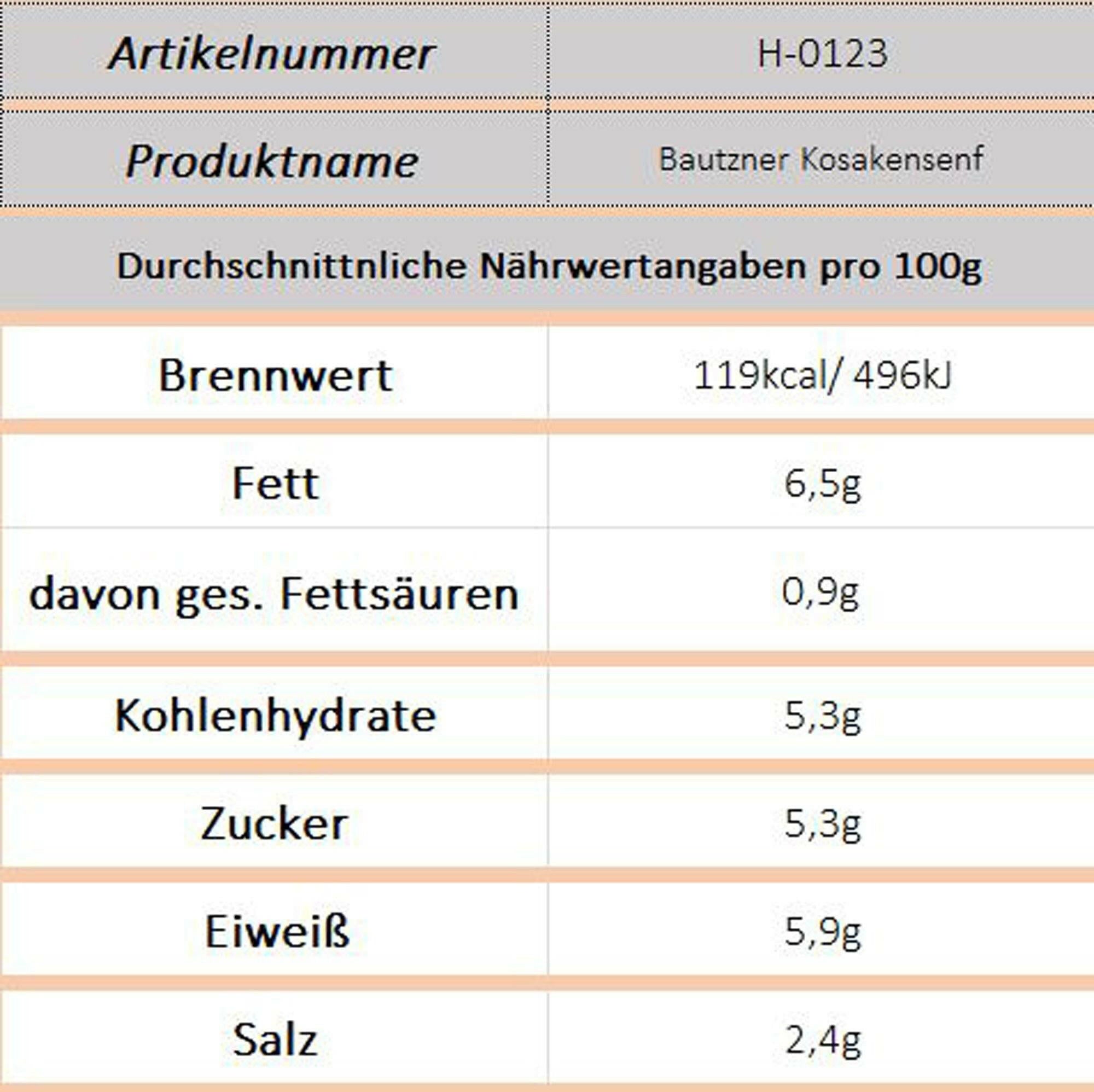 Bautzner Kosakensenf