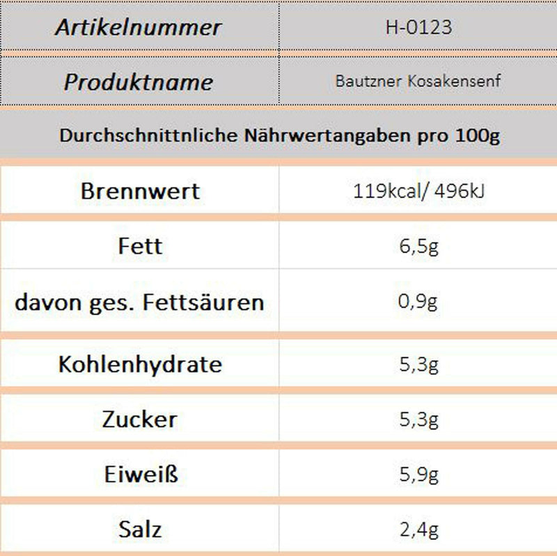 Bautzner Kosakensenf