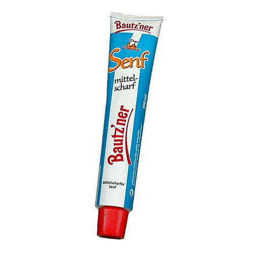 Bautzner Senf mittelscharf, 100 ml Tube - Ossiladen I Ostprodukte Versand