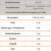 Bautzner Senf - mittelscharf, 1Liter