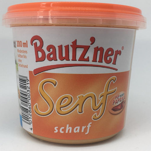 Bautzner Senf - scharf, 200 ml - Ossiladen I Ostprodukte Versand