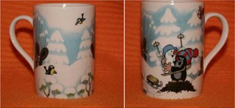 Becher kleiner Maulwurf - Wintermotiv