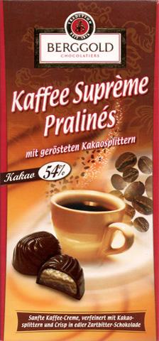 Berggold Kaffee Supreme Pralines