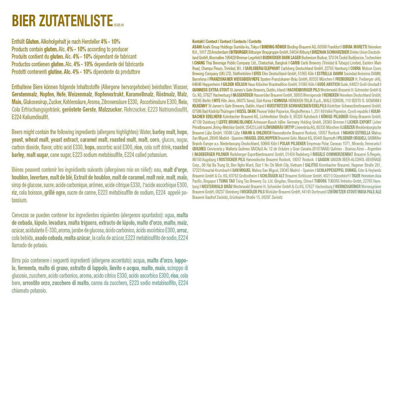 Beste Biere Welt 16er Set - Ossiladen I Ostprodukte Versand
