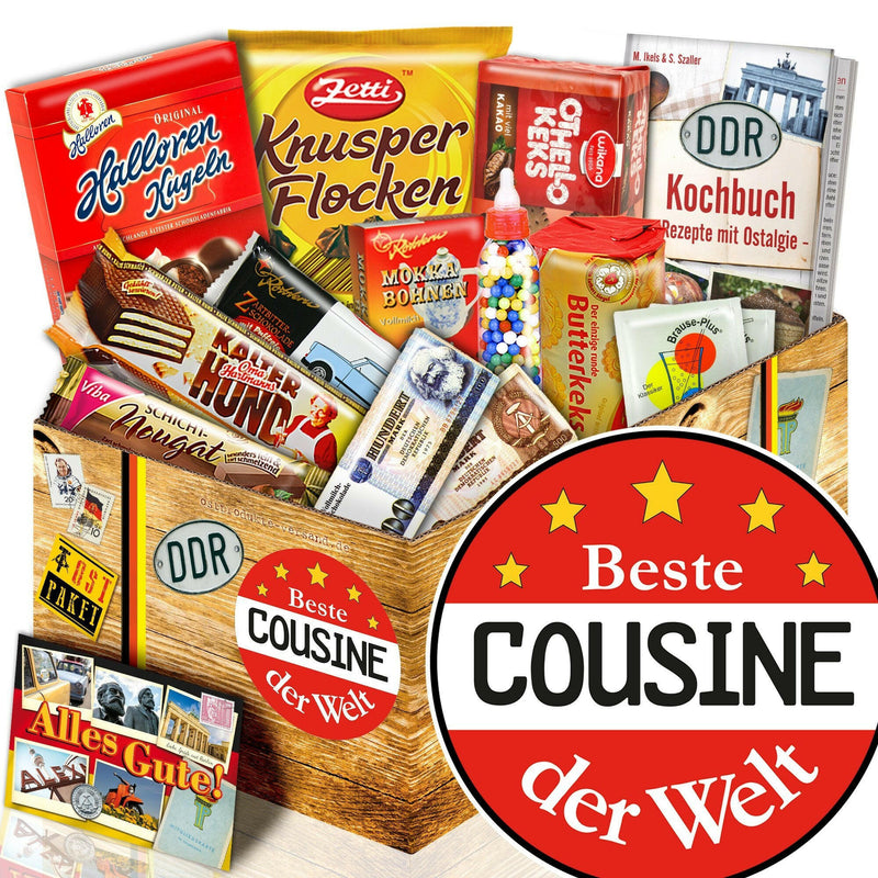 Beste Cousine - Süßigkeiten Set DDR L - Ossiladen I Ostprodukte Versand