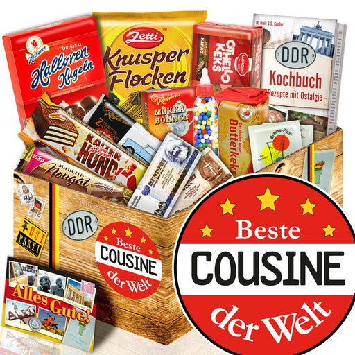 Beste Cousine - Süßigkeiten Set DDR L - Ossiladen I Ostprodukte Versand