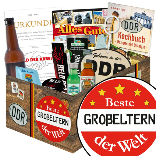 Beste Großeltern der Welt - Geschenkset Ostpaket "Männer Box" - Ossiladen I Ostprodukte Versand