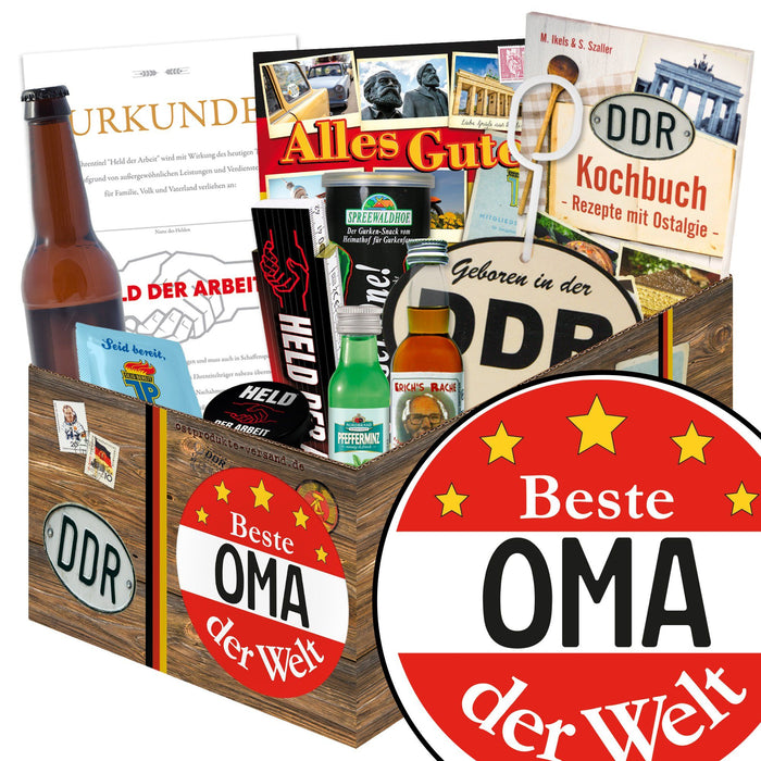 Beste Oma - Geschenkset Ostpaket "Männer Box" - Ossiladen I Ostprodukte Versand