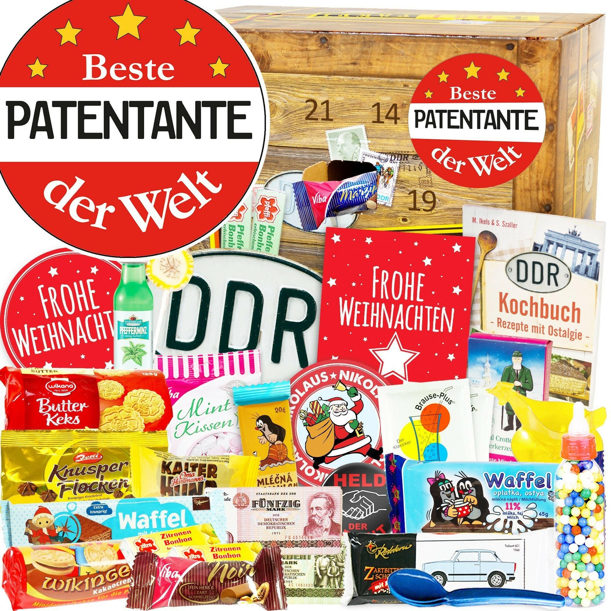 Beste Patentante - DDR Adventskalender - Ossiladen I Ostprodukte Versand