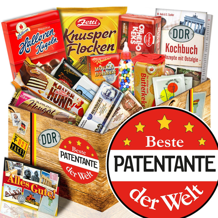 Beste Patentante - Süßigkeiten Set DDR L - Ossiladen I Ostprodukte Versand