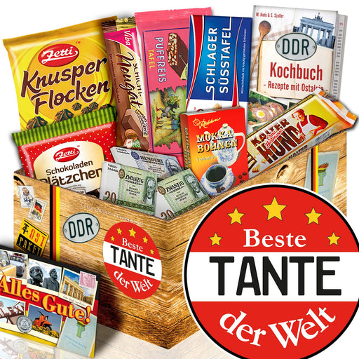 Beste Tante - Geschenkset Ostpaket "Schokoladenbox M" - Ossiladen I Ostprodukte Versand