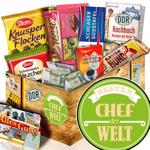 Bester Chef - Geschenkset Ostpaket "Schokoladenbox M" - Ossiladen I Ostprodukte Versand