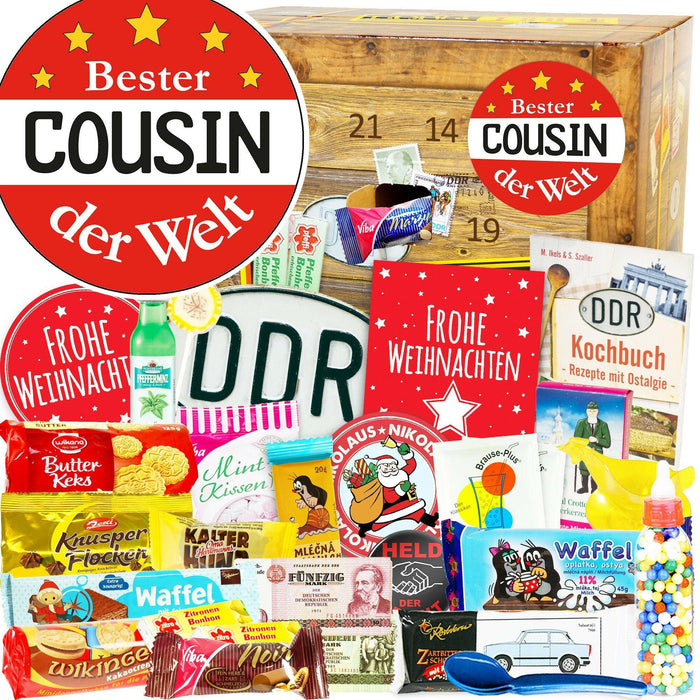 Bester Cousin - DDR Adventskalender - Ossiladen I Ostprodukte Versand