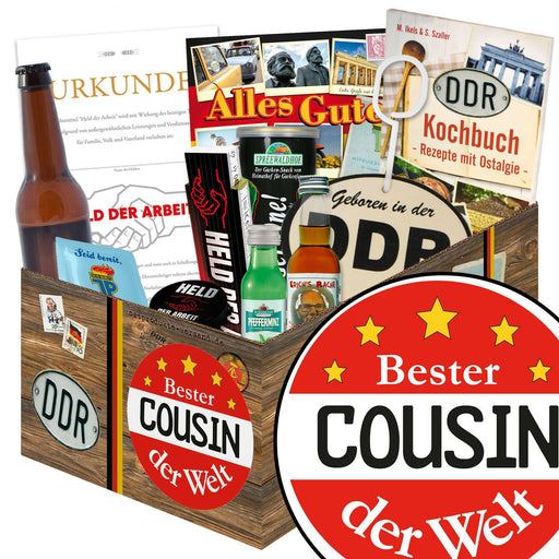 Bester Cousin - Geschenkset Ostpaket "Männer Box" - Ossiladen I Ostprodukte Versand