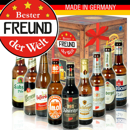 Bester Freund - Bier Geschenk "Ostbiere" 9er Set - Ossiladen I Ostprodukte Versand