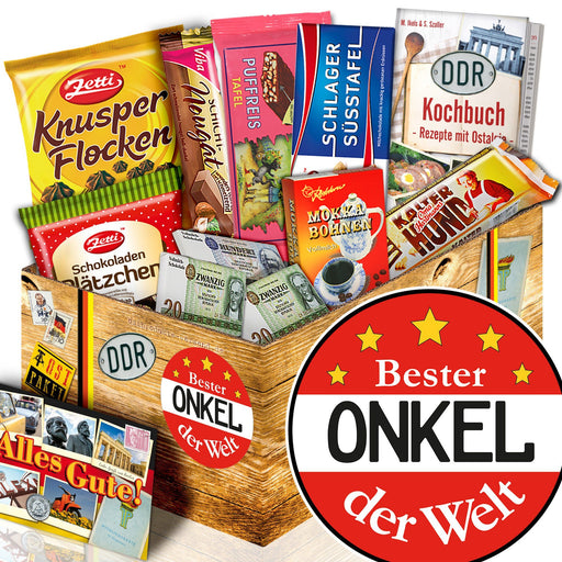 Bester Onkel - Geschenkset Ostpaket "Schokoladenbox M" - Ossiladen I Ostprodukte Versand