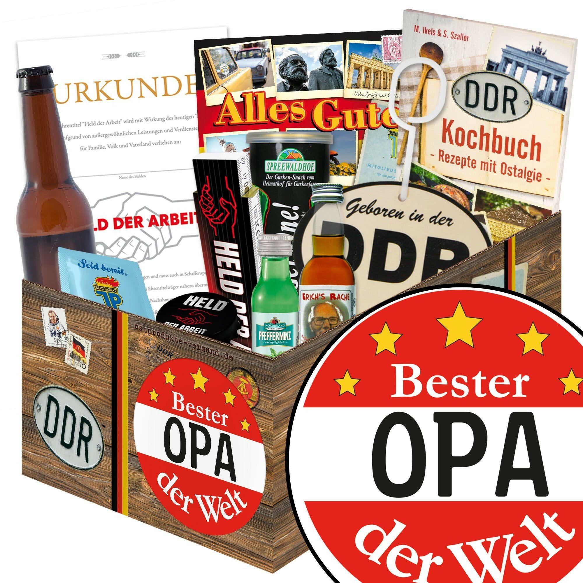Bester Opa - Geschenkset Ostpaket "Männer Box" - Ossiladen I Ostprodukte Versand